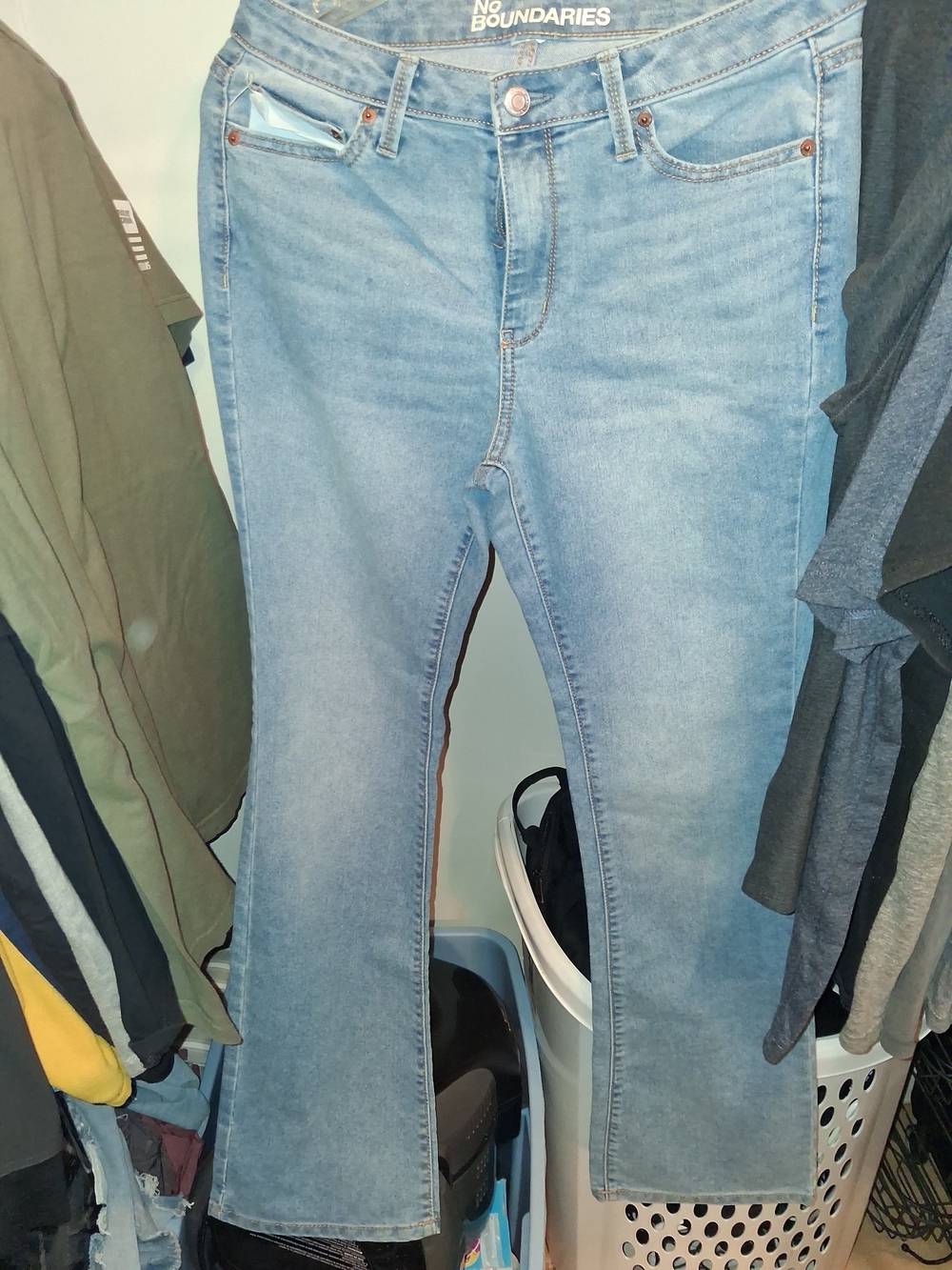No Boundaries Women's Light Blue Bootcut Jeans